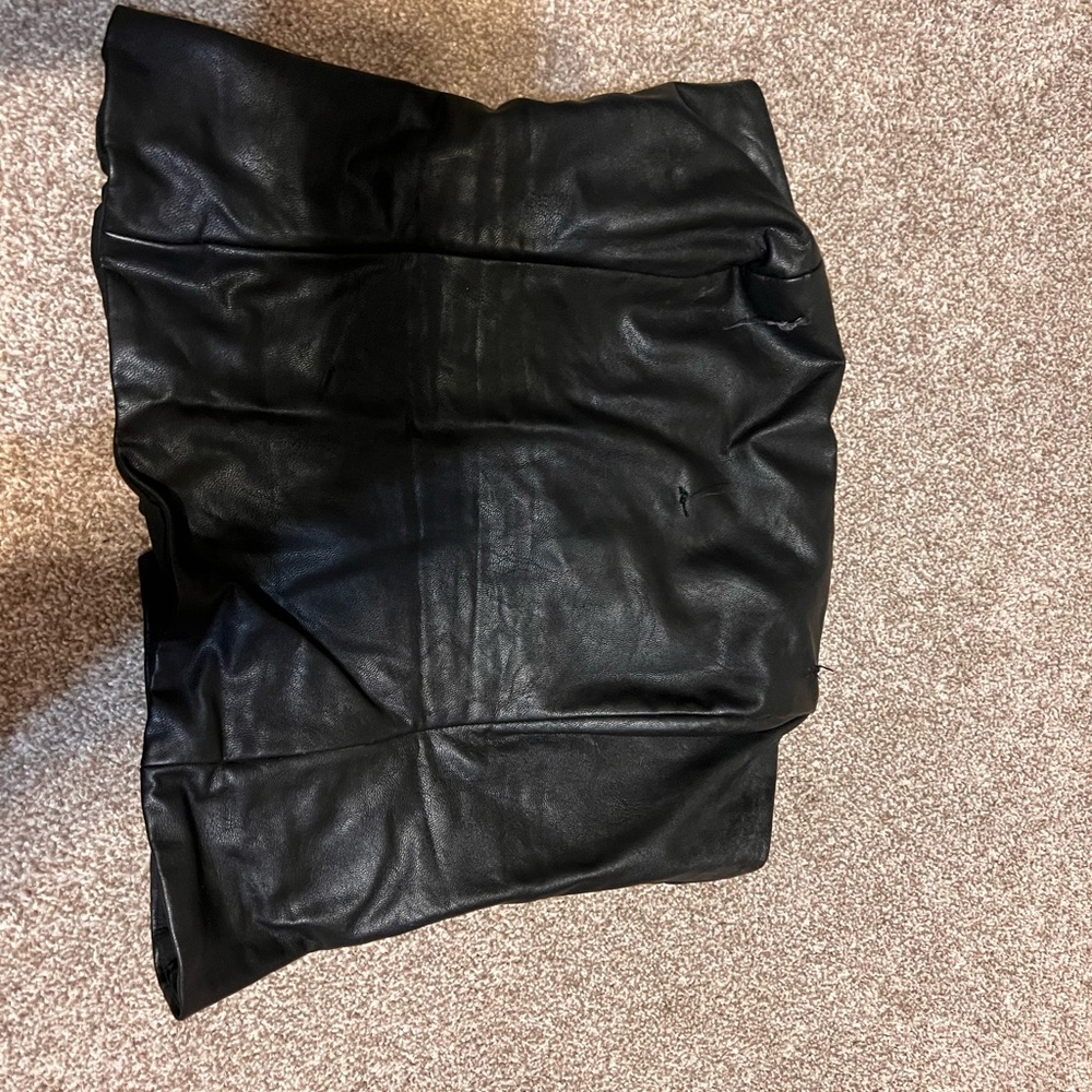 JB by Julie Brown Black Leather Skirt